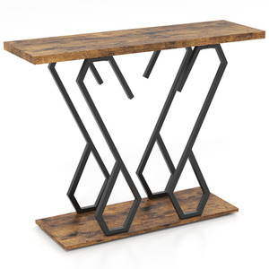 Faux Marble Console Table