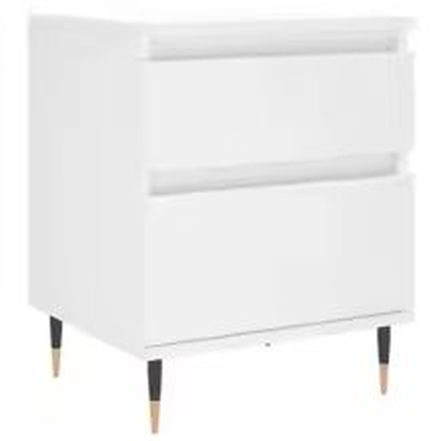 Stylish Bedside Cabinet With Storage Drawer And Door - White