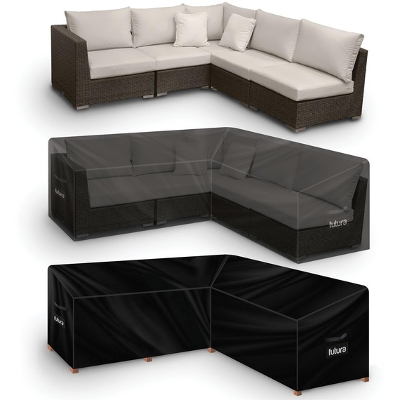 L Shaped Waterproof Garden Furniture Cover