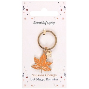 Autumn Magic Leaf Keyring
