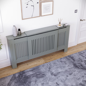 Grey / 204cm Chelsea Radiator Cover shot 8338349