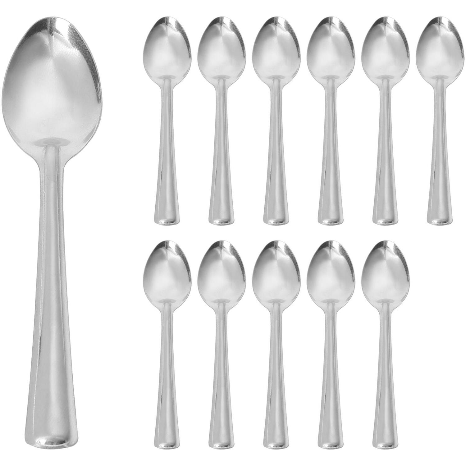 Image of Stainless Steel Kitchen Teaspoons - Silver&hellip;