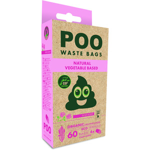 MPets Poo Bags Dog Waste Rose Scent 60 bags