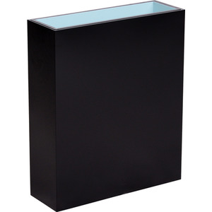 Black Aluzinc Tall Trough Planter with Plastic Insert