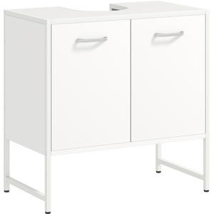 HOMCOM Under Sink Bathroom Cabinet with Soft-Close Doors