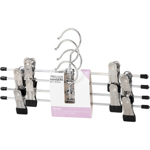 Pack of 4 Metal Trouser Hangers