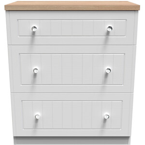 Vienna Ready Assembled 3 Drawer Deep Chest