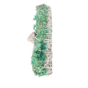 Sacred Smudge Wand With White Sage And Quartz