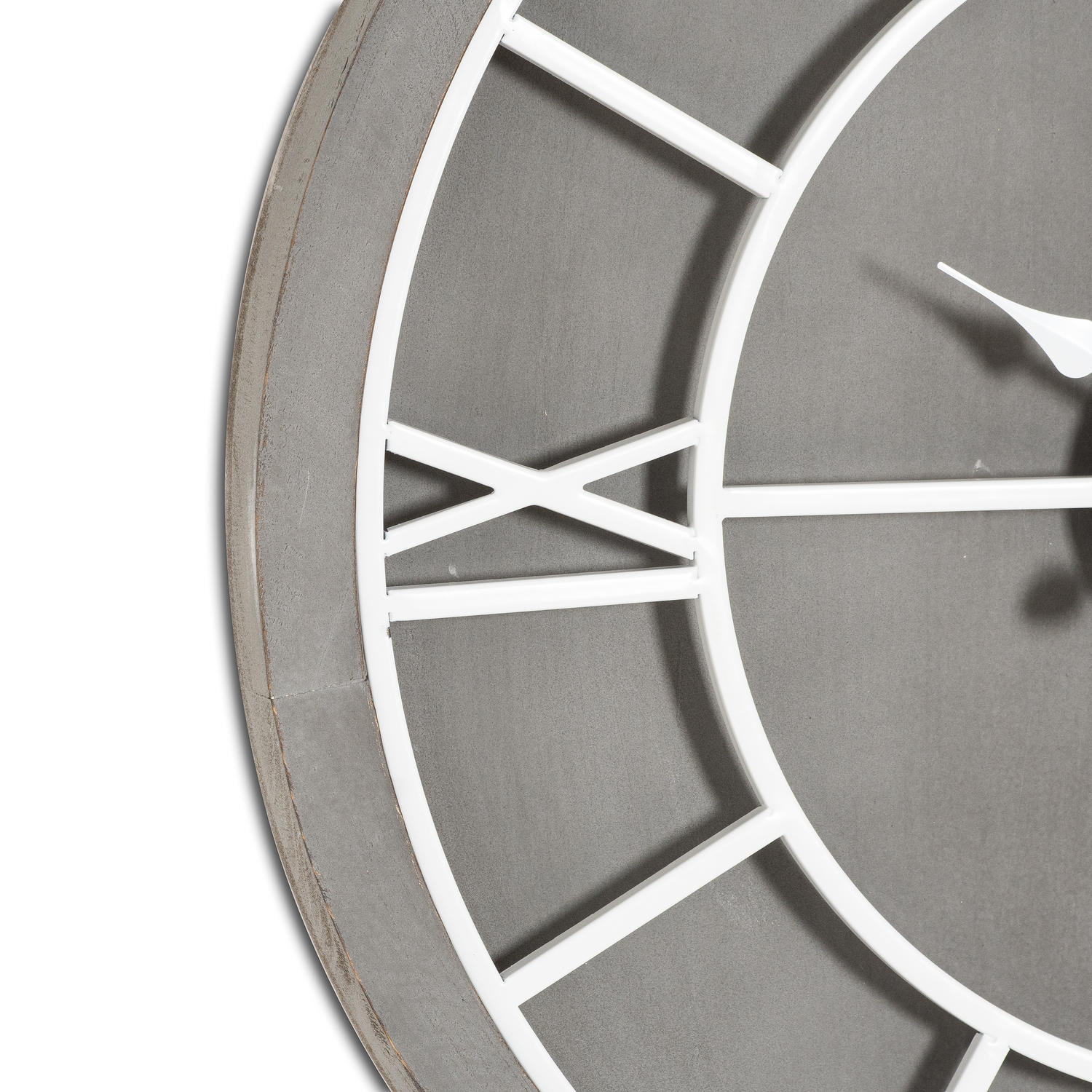 Williston Round Wall Clock With Roman Numerals - Silver