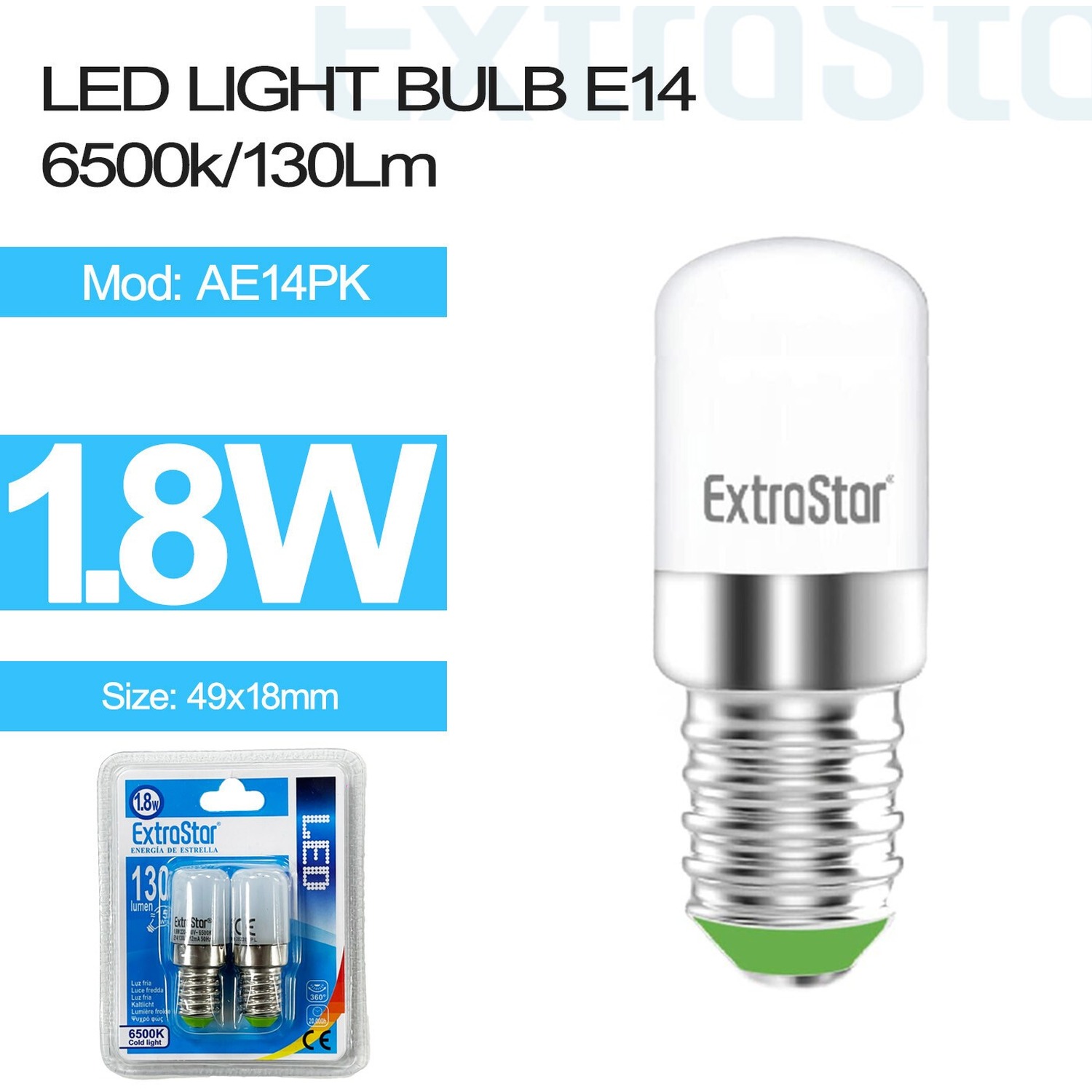 Image of 2 Pack 1.8W LED Mini Bulb&hellip;