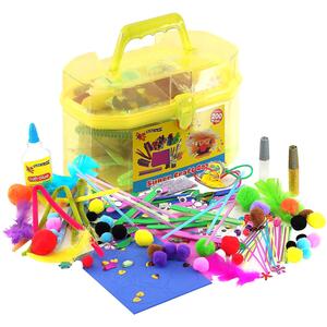 Kids Super Craft Art Carry Case Over 200 Pieces