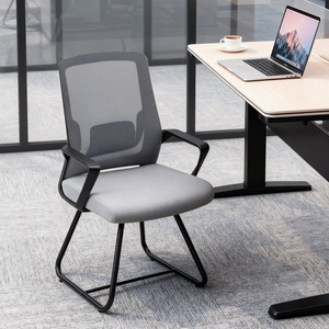 HOMCOM Desk Chair No Wheels with Mesh Back, 921-911V70CG