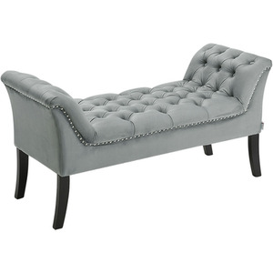 Lifeideas Armed Velvet Bed Bench