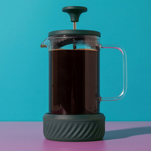 La Cafetire 'Zero' 3 Cup Green Cafetiere, Removable Base for Grounds, 350ml