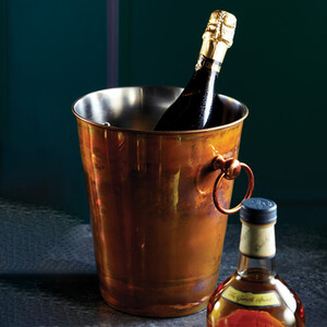 BarCraft Stainless Steel Champagne Bucket, Gift Tagged