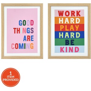 Bright Motivational Tufted Framed Wall Art
