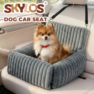 Skylos Dog Car Seat Booster Bed Carrier Memory Foam Travel