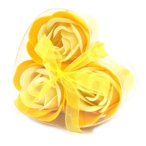Set of Luxury Soap Flower Heart Boxes Romantic Bath Gift