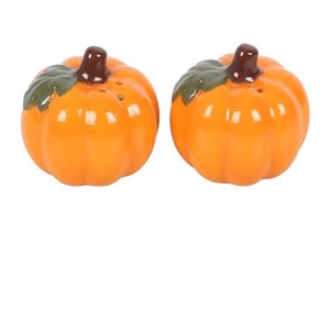 Pumpkin Salt Pepper Shakers Autumn Halloween Table Decor