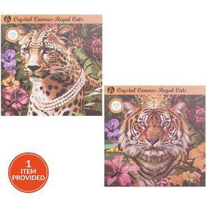 Regal Cats Crystal Canvas Kit