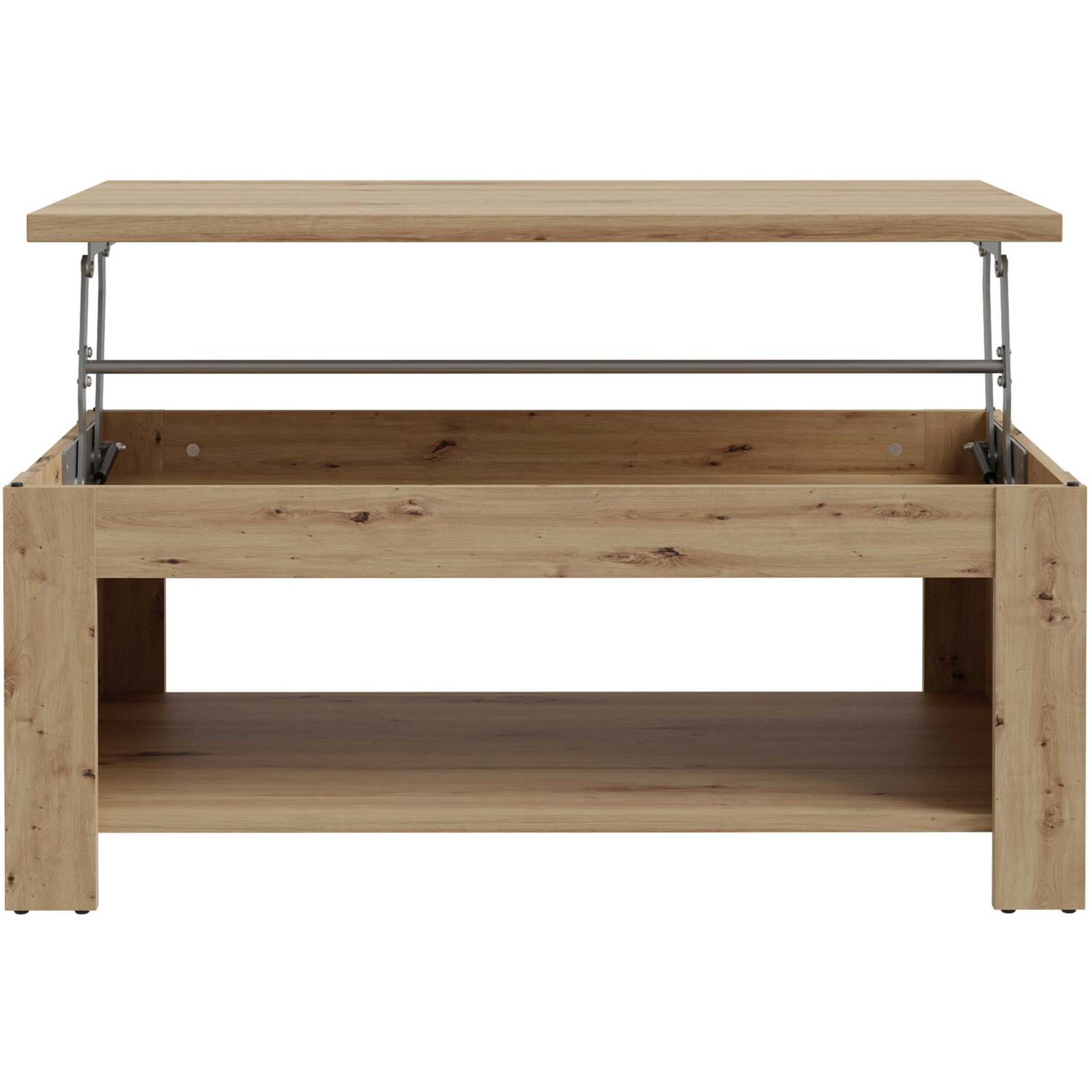 Brimble Rising Coffee Table, Artisan Oak-Look Matt Finish - Natural