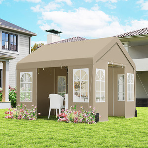 Outsunny 3 x 3 m Party Tent with Sidewall Doors for Outdoor