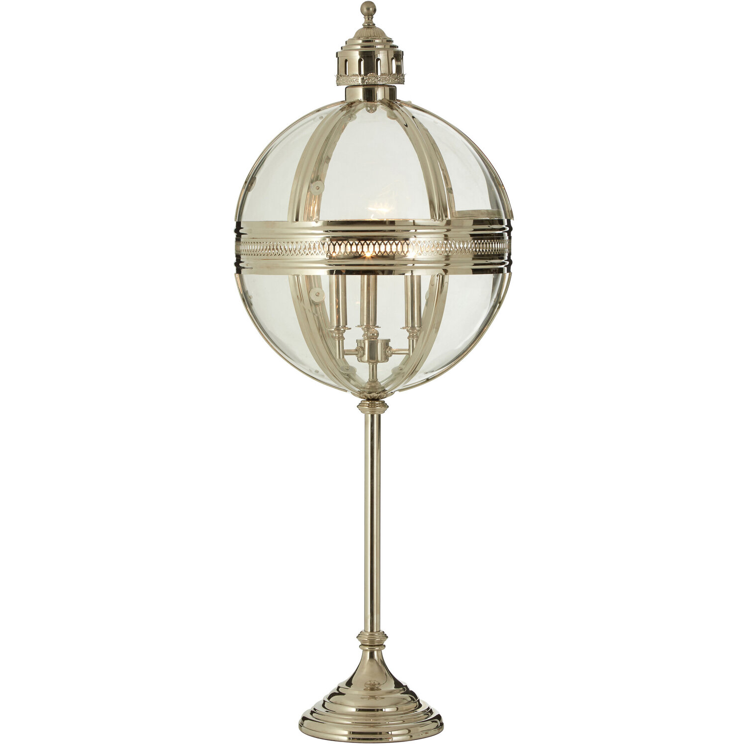 Hampstead Nickel Finish Table Lamp - Gold