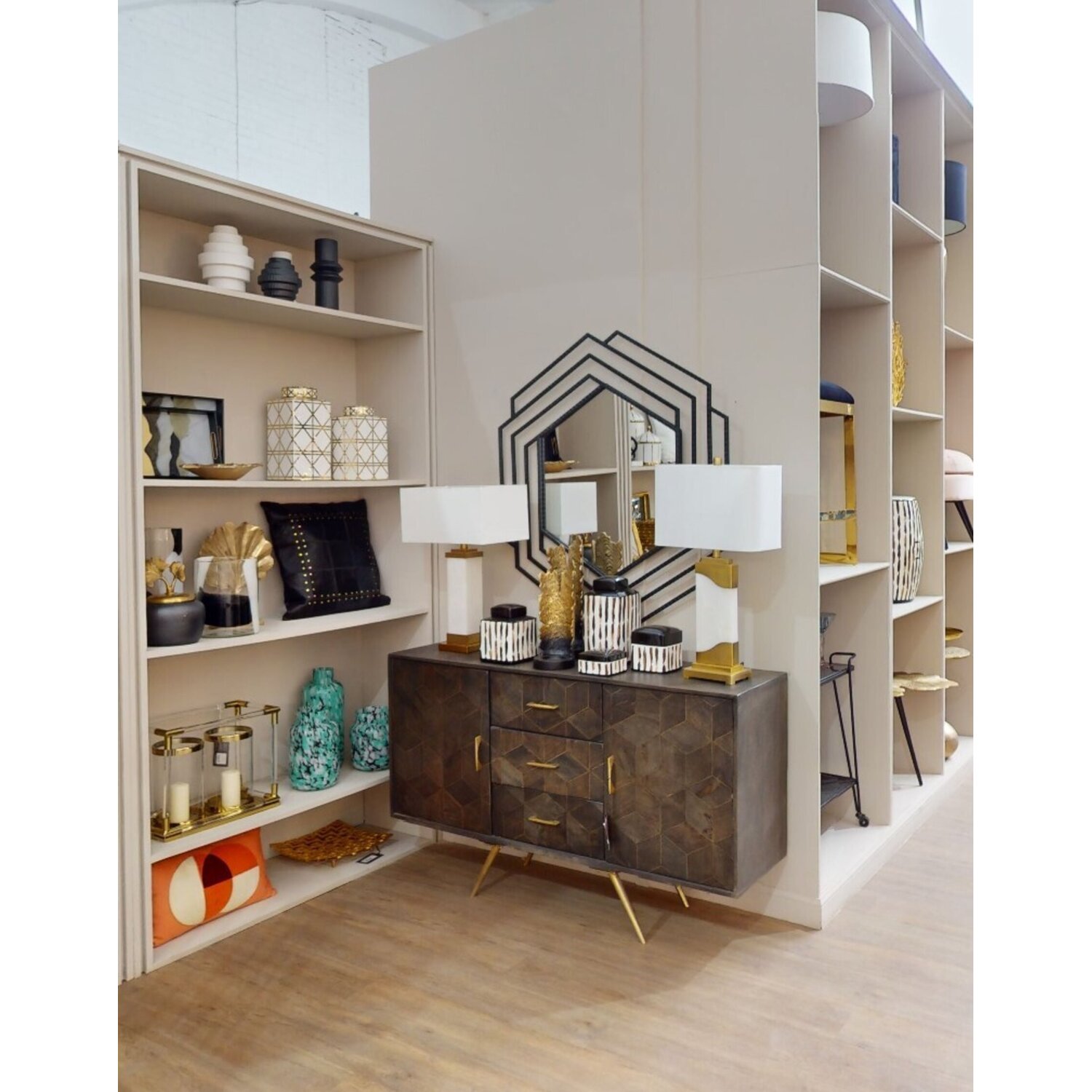 Fifty Five South Susan Wall Mirror - Black