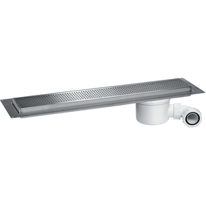 McAlpine 900mm Shower Channel Drain - Square Grid Pattern, Stainless Steel - CD900-SQ - Perfect for