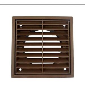 Airvent Fixed Grille 100mm Brown - ABS Material - 401909/4822B