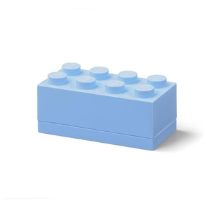 LEGO Mini Box 8 Storage Brick Light Blue