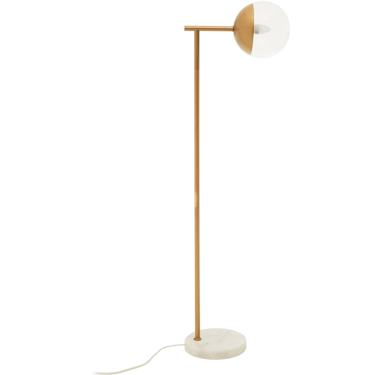 Revive Gold Finish Metal Floor Lamp - Gold