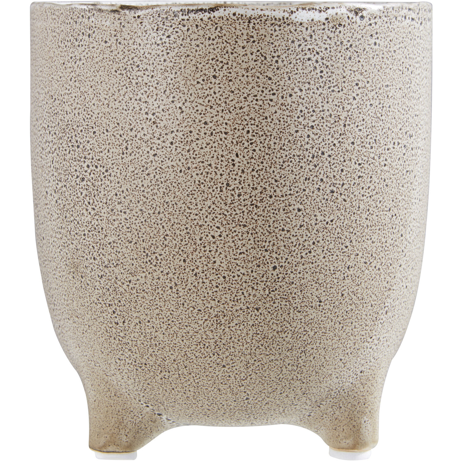 Interiors By Premier Calcita Natural Speckled Small Planter - Natural