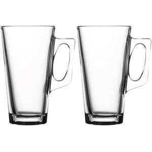 Pasabahce Vela Glass Mugs 385ml - Clear - Set of 2