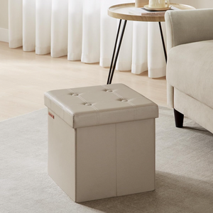 Foldable Storage Ottoman 38cm for Home Use