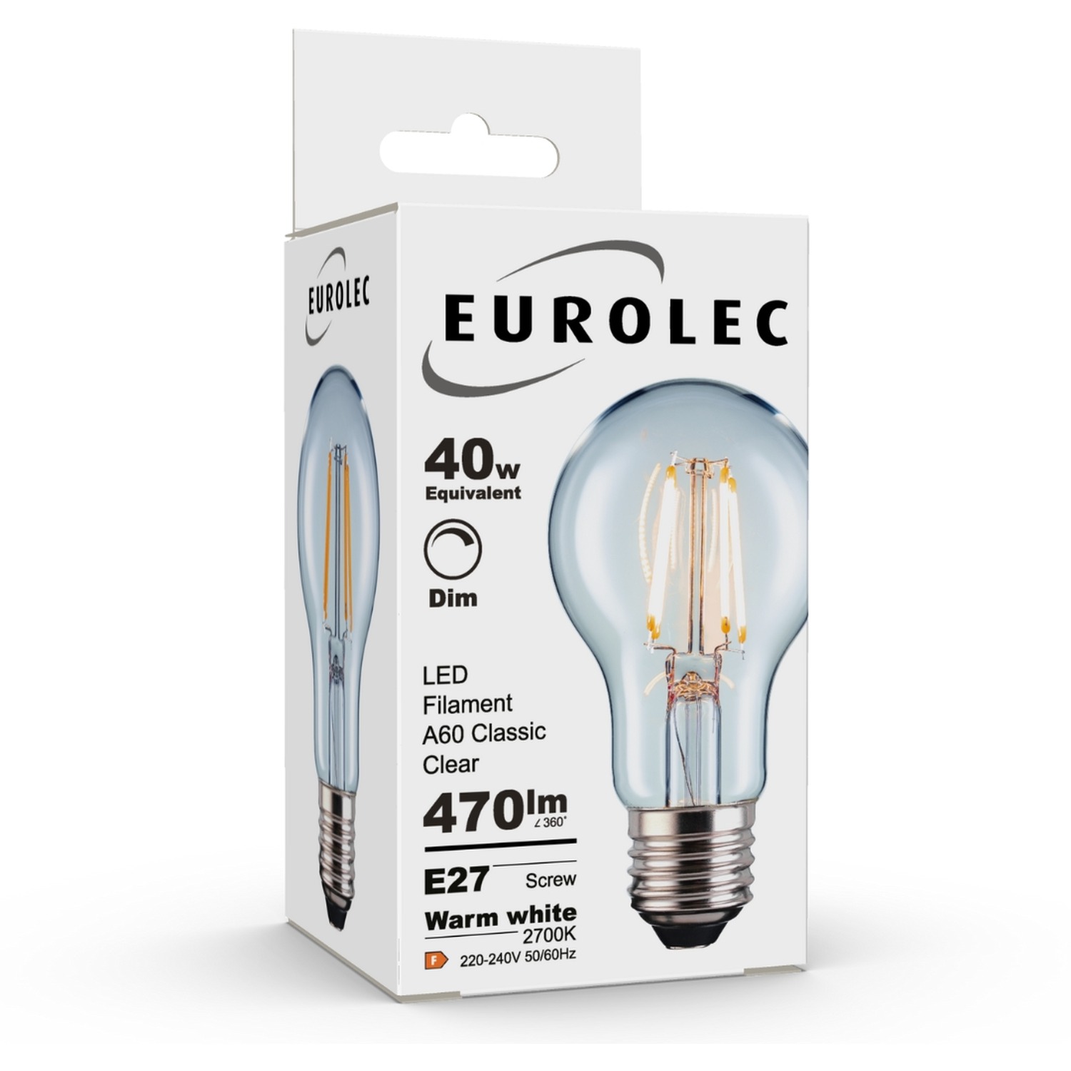 Image of A60 Classic Clear E27 LED Straight&hellip;