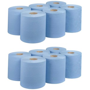 6 Pack Blue 2-Ply Centrefeed Roll 300 Sheet Paper Towel