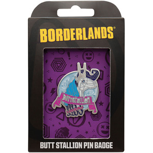 Borderlands Butt Stallion Pin Badge