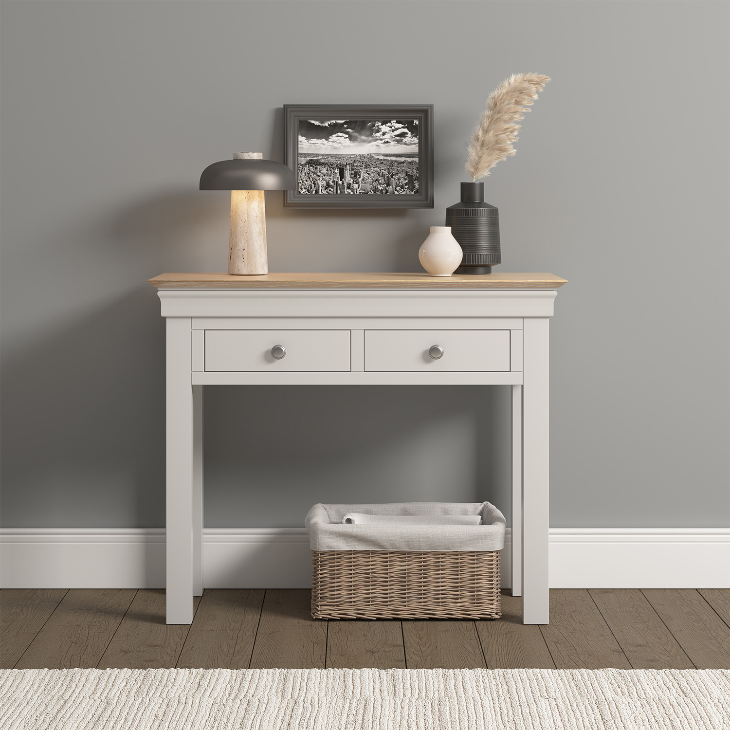 Bordeaux Console Table Fully Assembled - Ivory