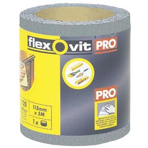 Flexovit High Performance Finishing Sanding Roll 115mm X 5M 120G