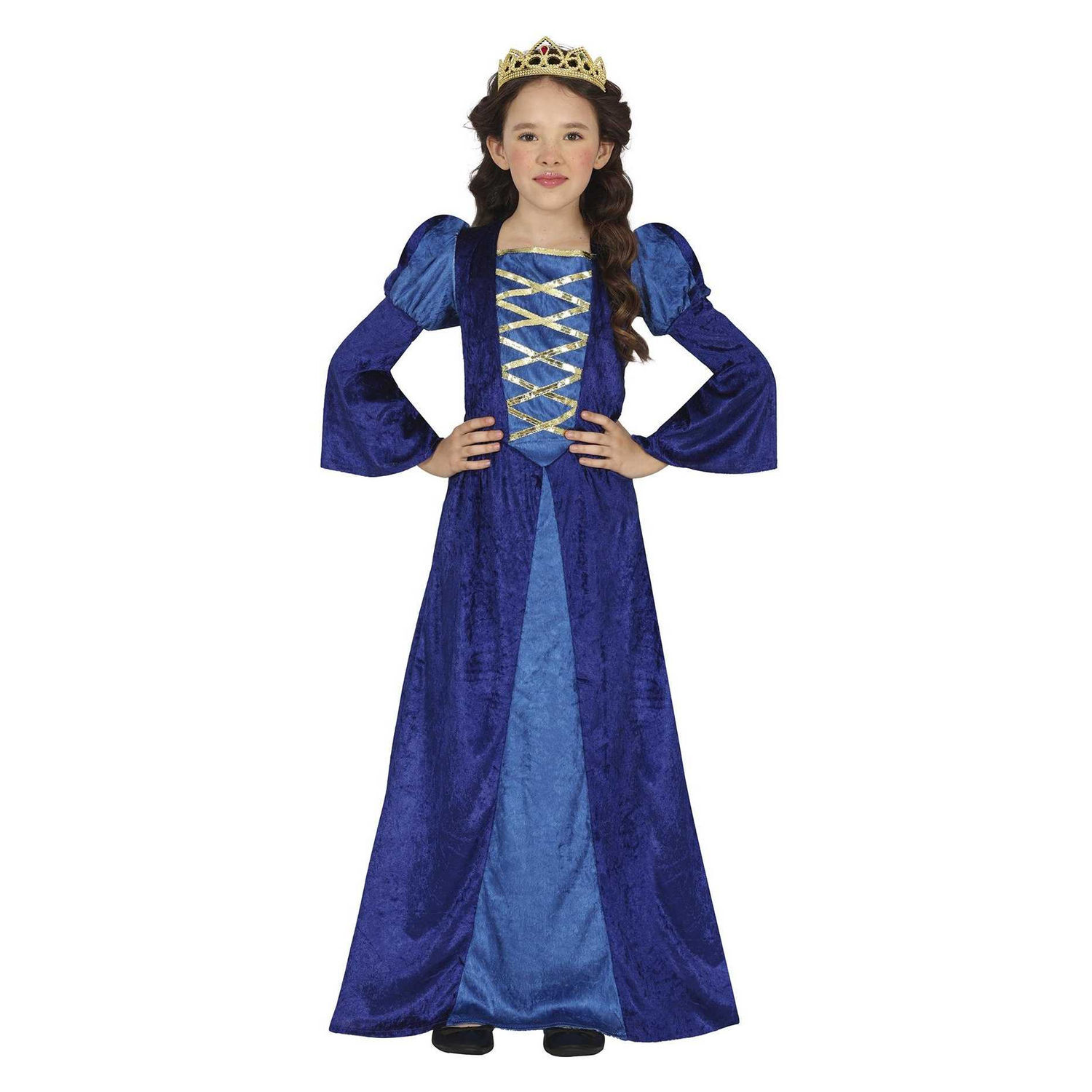 Fiestas Guirca Girls Medieval Costume - Blue