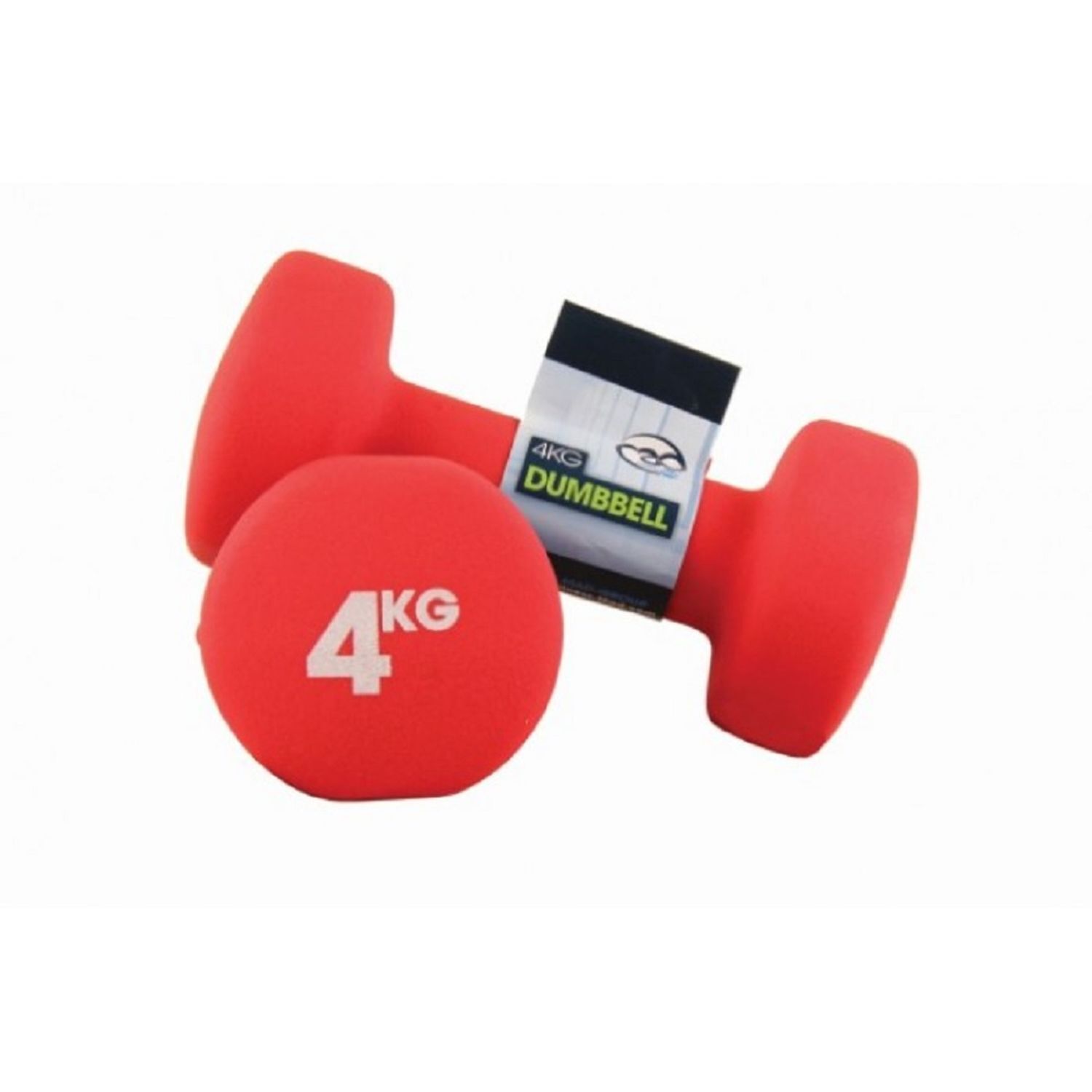 - Fitness Mad Neoprene Dumbell Set (Pack Of 2) Red (4Kg) - Image 2