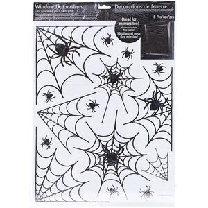 Smiffys Spider Window Stickers