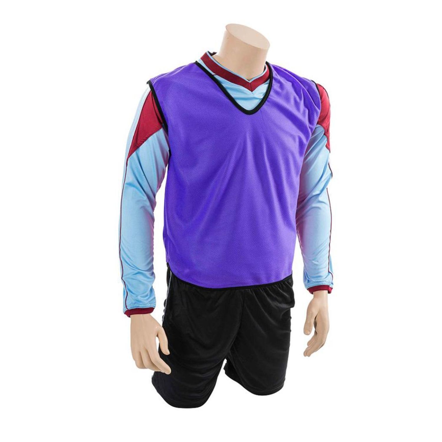 Precision Childrens/Kids Plain Mesh Training Bib - Purple