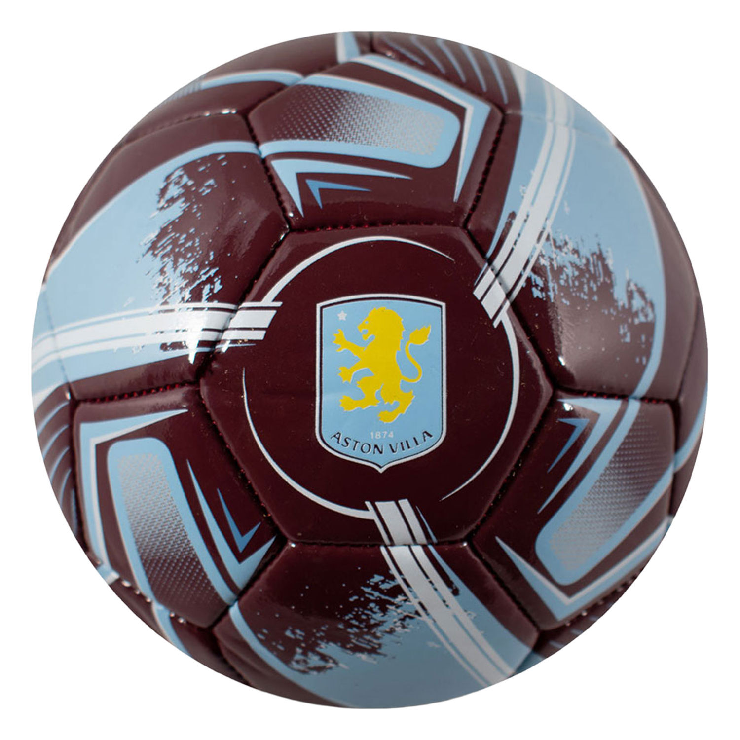 Aston Villa Fc Turbine Print Training Football - Claret/Blue