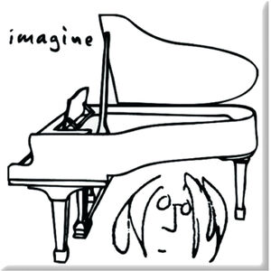 John Lennon Imagine Fridge Magnet