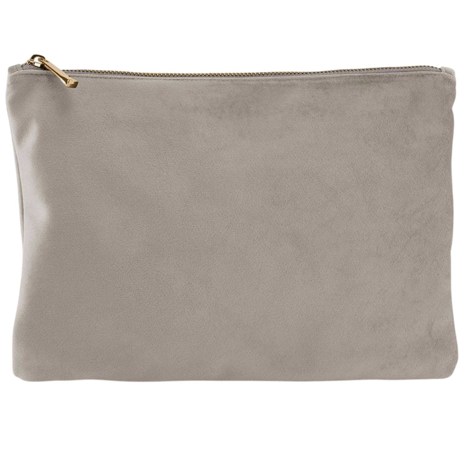 Bagbase Plain Velvet Pouch - Moonstone