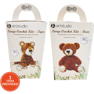 Bear or Tiger Large Crochet Kit