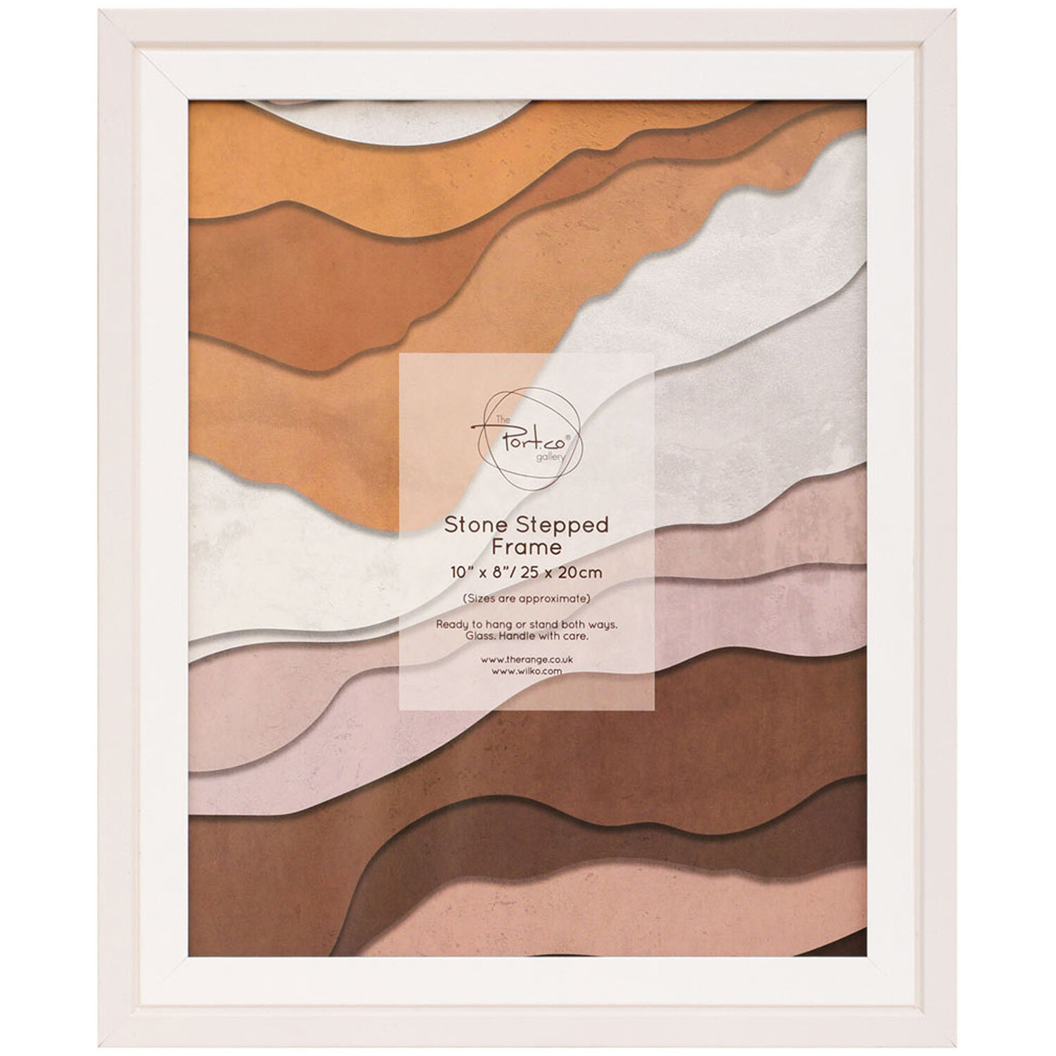 Stepped Frame - Stone / 10 x 8 inch