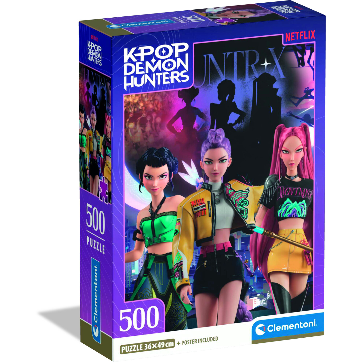 Clementoni K Pop Demon Hunters 500 Piece Puzzle - Purple